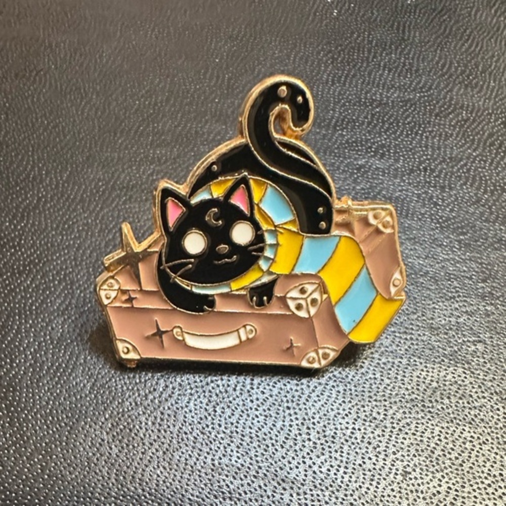 Traveling Cat Pin